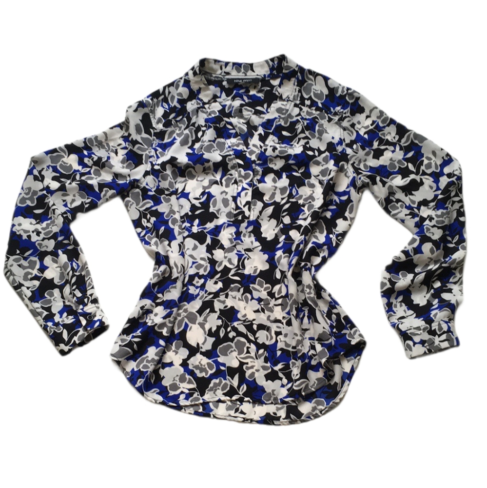Nine West 🛍️ Women's Sleeve Blouse Sz XS - Picture 5 of 7
